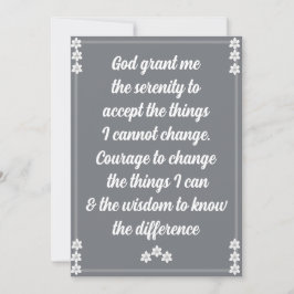 Serenity Prayer Card Julkort