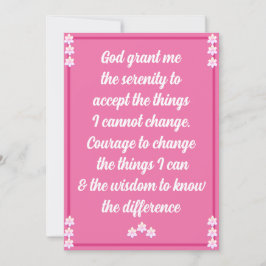 Serenity Prayer Card Julkort