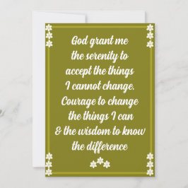 Serenity Prayer Card Julkort