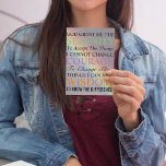 Serenity Prayer Colorful Rainbow Magnetic Card<br><div class="desc">Glossy,  5, 6 x 4, 25 magnetkort som innehåller fotobilden av en färgstark regnbåge tillsammans med orden av den inspirerande serenitationsbön och är perfekt för kyldörren eller någon annan metall yta till ge en dygnsdos inspiration.</div>