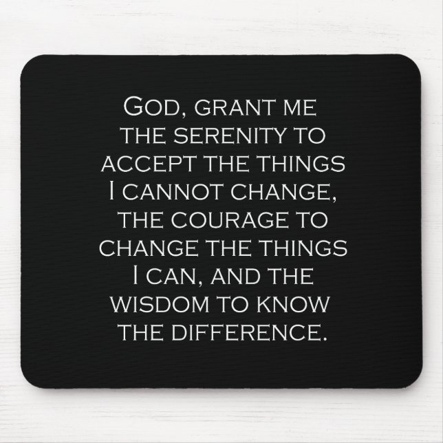 Serenity Prayer Copperplate Gothic Light teckensni Musmatta (Framsidan)