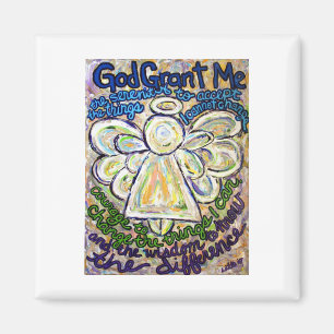 Serenity Prayer Dikt Angel Anpassningsbar Fridge M Magnet