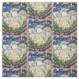 Serenity Prayer Dikt Angel Art Fabric Material Tyg