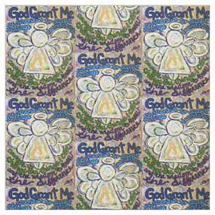 Serenity Prayer Dikt Angel Art Fabric-material Tyg