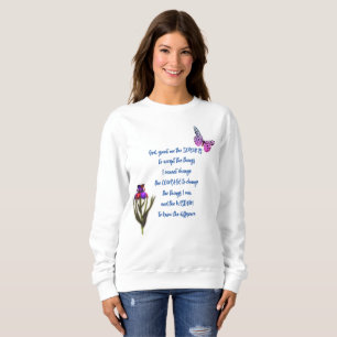 Serenity Prayer Flower Butterfly-inspiration T Shirt