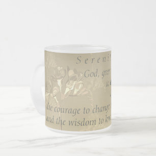 Serenity Prayer Frostad Glasmugg
