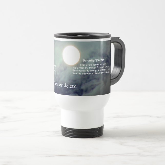 Serenity Prayer Full Moon Inspirational Resemugg (Framsida höger)