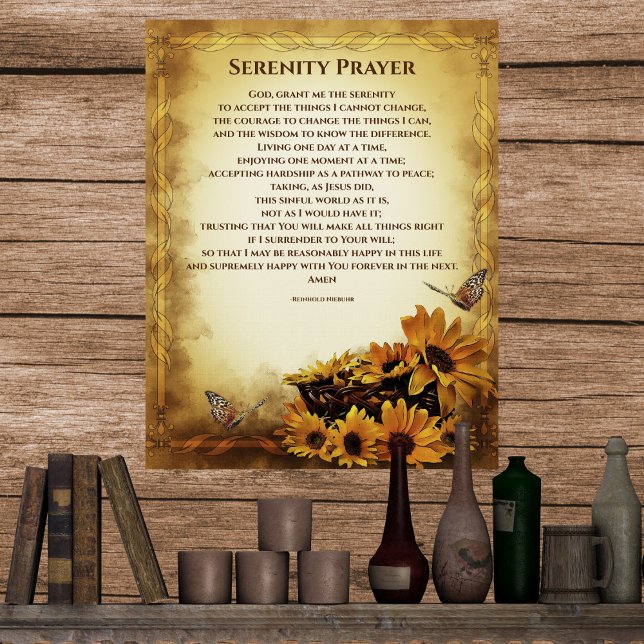 Serenity Prayer Fullt Version av Reinhold Niebuhr Poster (Skapare uppladdad)