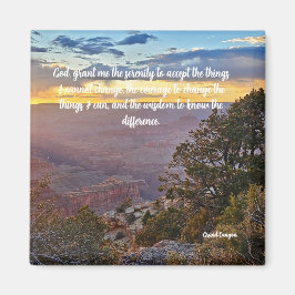 Serenity prayer grand canyon-bild magnet