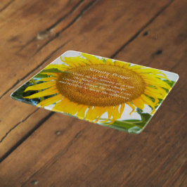Serenity Prayer Gult Solros Blommigt