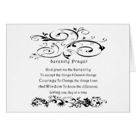 Serenity Prayer Hälsningskort