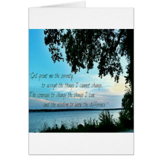 Serenity Prayer Hälsningskort