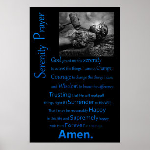 Serenity Prayer Hammer Poster