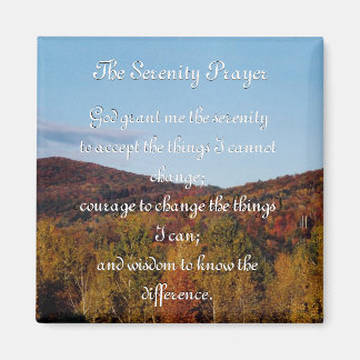 Serenity Prayer, höstmagnet Magnet