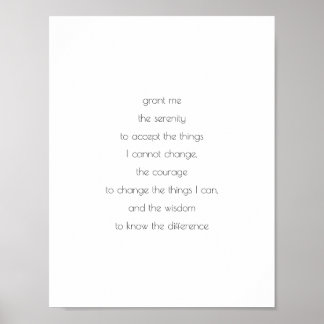 Serenity Prayer, HP-neutralten, Gud nämnde inte Poster
