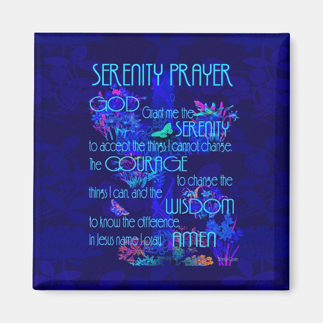 Serenity Prayer i Blue Magnet (Framsidan)