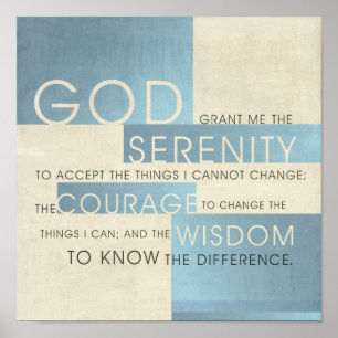 Serenity Prayer II Poster