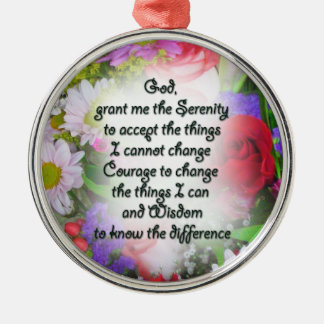 Serenity Prayer-inspiration i Bouquet-design Julgransprydnad Metall