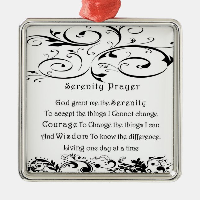 Serenity Prayer jul Ornament (Framsidan)