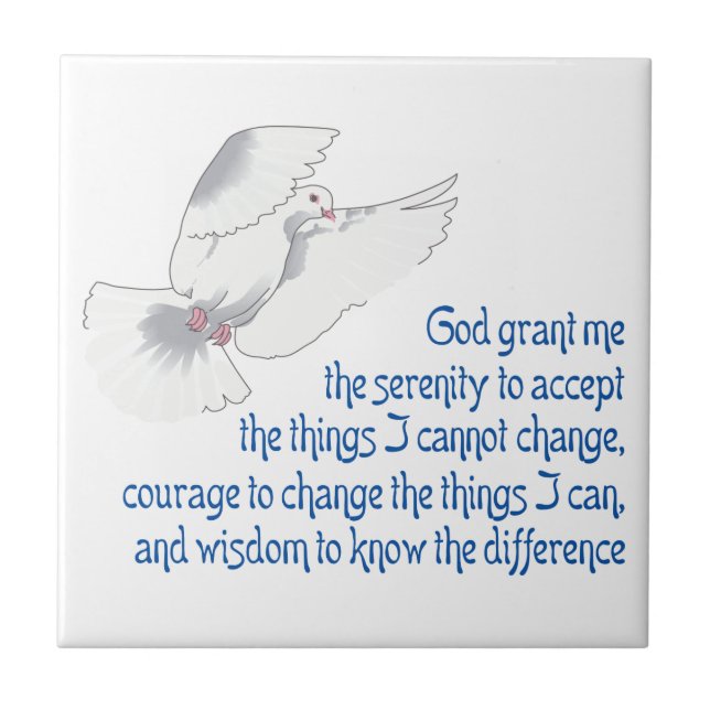 Serenity Prayer Kakelplatta (Framsidan)