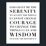 Serenity Prayer kapitaliserad Poster<br><div class="desc">Serenity Prayer kapitaliserad</div>