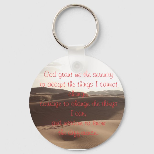 Serenity Prayer Keychain Nyckelring (Framsida)