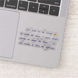 Serenity prayer klistermärken