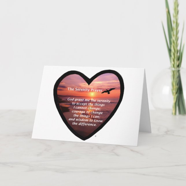 Serenity Prayer Kort (Framsida)