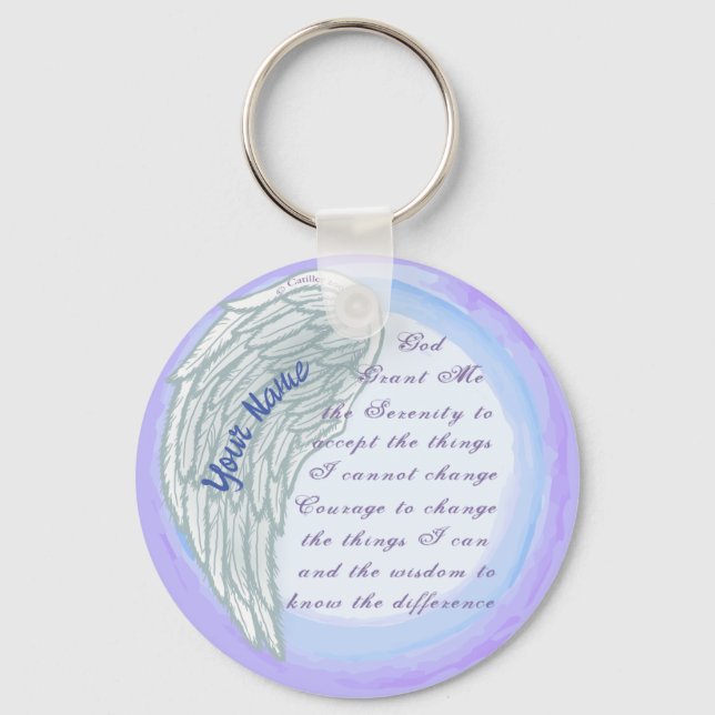 Serenity Prayer Kristallänk Nyckelring (Framsida)