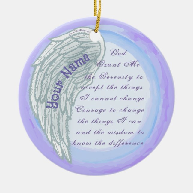 Serenity Prayer Kristet ornament (Framsidan)