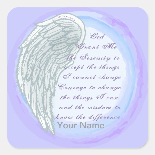 Serenity Prayer Kristna klistermärken (Framsida)