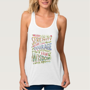 Serenity Prayer Linne Med Racerback