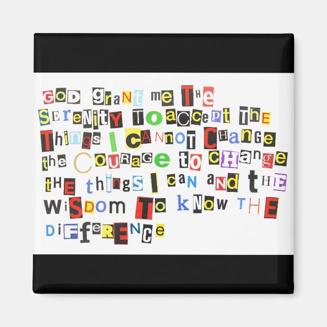 Serenity Prayer Magnet (Framsidan)