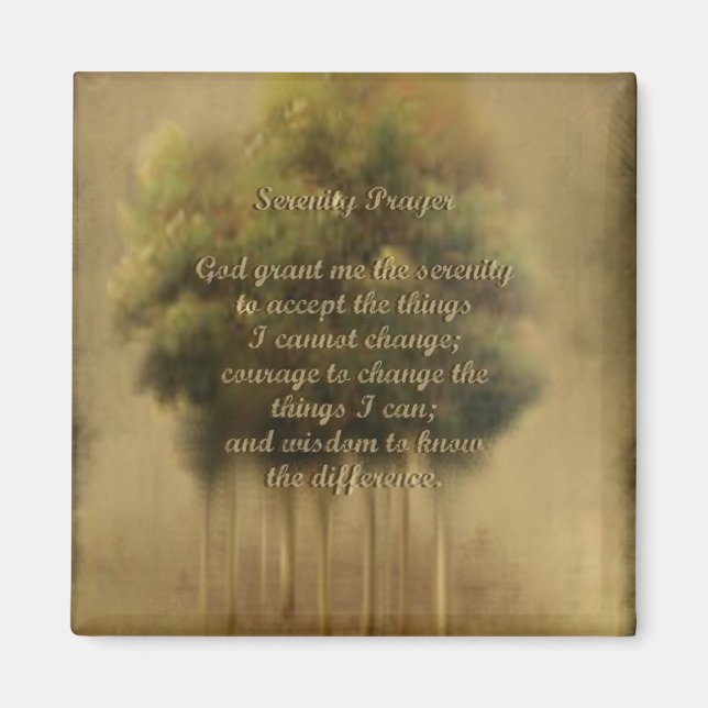 Serenity Prayer Magnet (Framsidan)