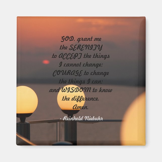 Serenity Prayer Magnet (Framsidan)