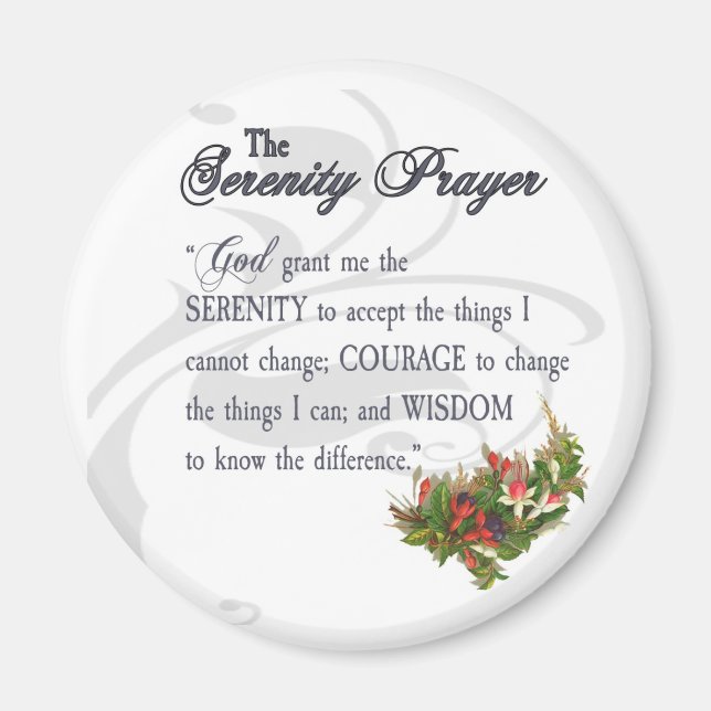 Serenity Prayer Magnet (Framsidan)
