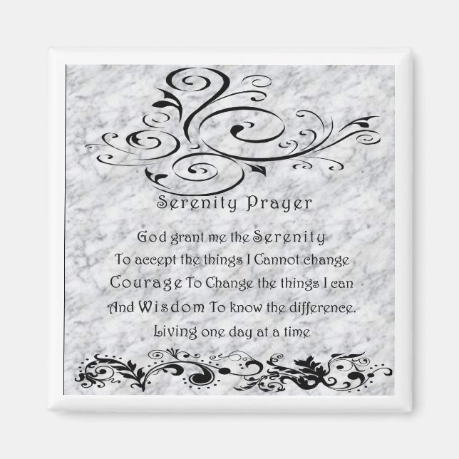 Serenity Prayer Magnet (Framsidan)