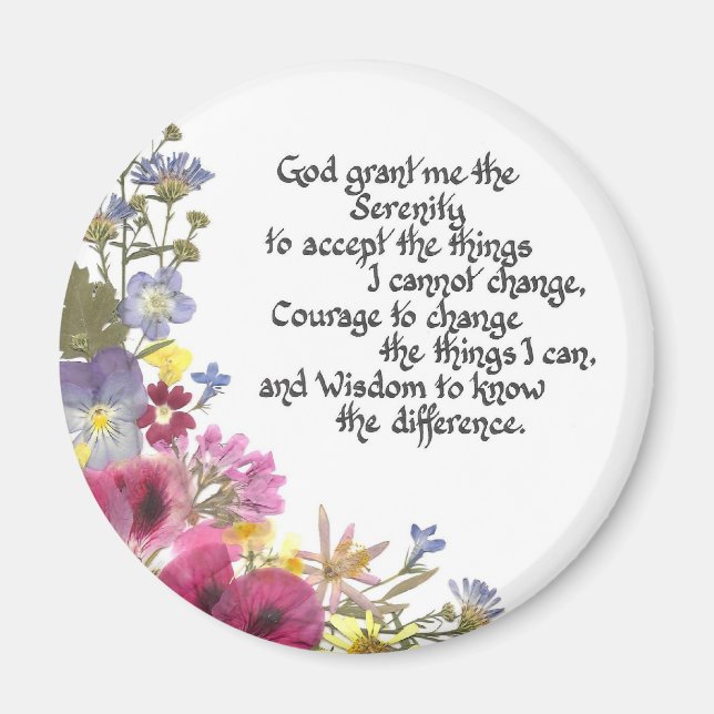Serenity Prayer Magnet (Framsidan)