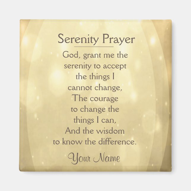 Serenity Prayer Magnet (Framsidan)