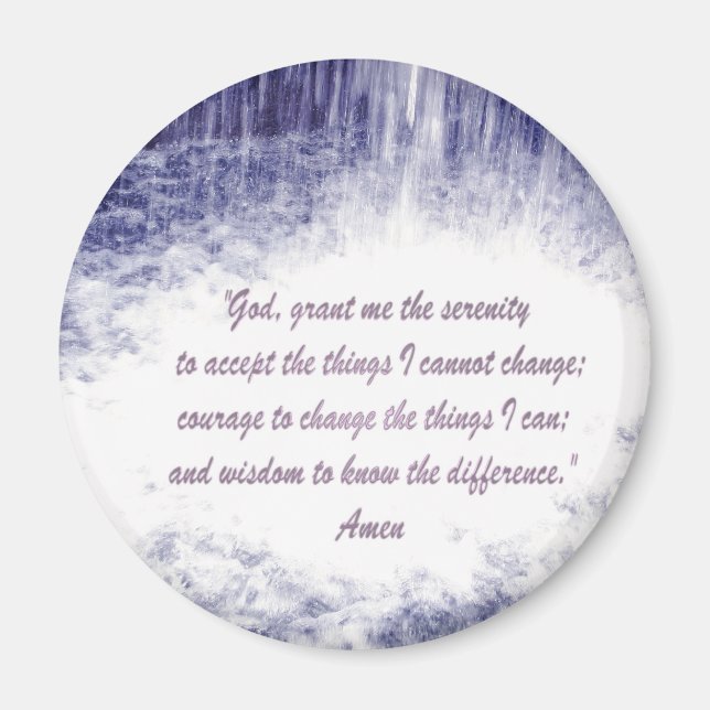 Serenity Prayer magnet (Framsidan)