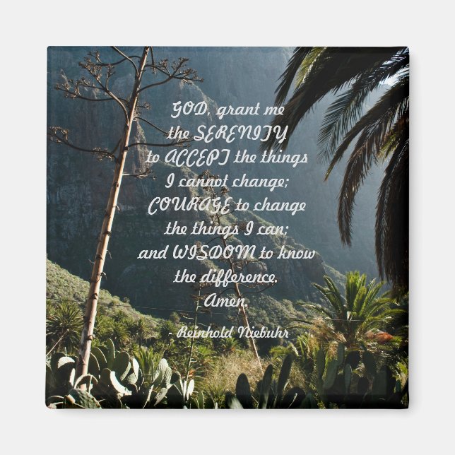 Serenity Prayer Magnet (Framsidan)