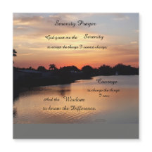 SERENITY PRAYER MAGNETISK KORT