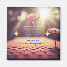 Serenity Prayer med inspirerande kristen konst
