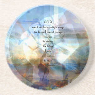 Serenity Prayer med inspirerande Motivational Art Underlägg
