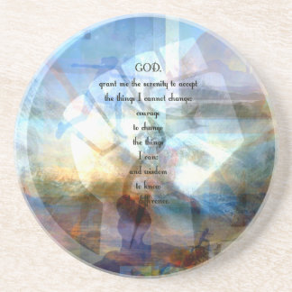 Serenity Prayer med inspirerande Motivational Art Underlägg