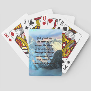 Serenity Prayer med Panoramic View Mount Everest Casinokort