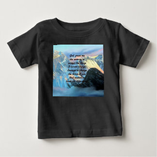 Serenity Prayer med Panoramic View Mount Everest T-shirt