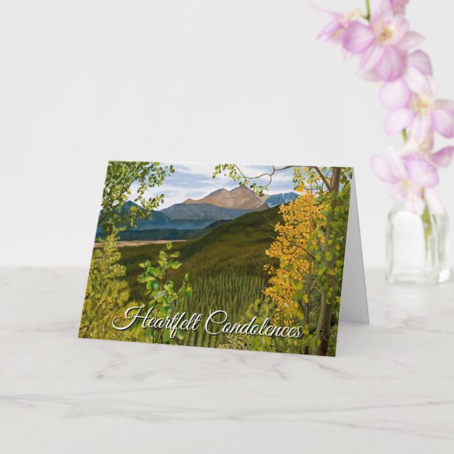 Serenity Prayer Memorial Sympathy Card Kort (Orkide)