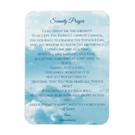 Serenity Prayer, mod och visdom Magnet