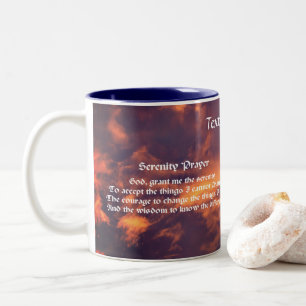 Serenity Prayer Morgon Himlar inspiration Två-Tonad Mugg